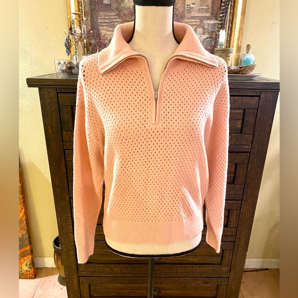 Universal Thread Light Pink Half-Zip Sweater